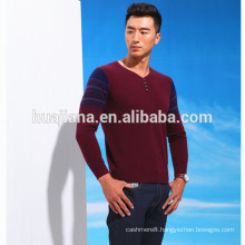 V neck cashmere sweater for man